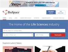 Tablet Screenshot of biospace.com